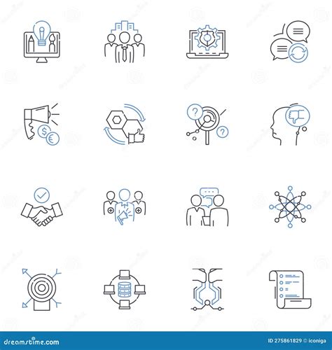 Quality Assurance Line Icons Collection Standards Compliance