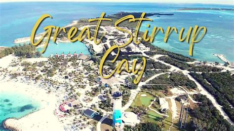 Great Stirrup Cay NCL Private Island Drone Views Norwegian Cruise Line