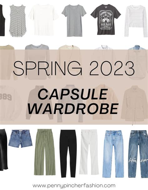 Spring Capsule Wardrobe 2023 Penny Pincher Fashion Spring Capsule