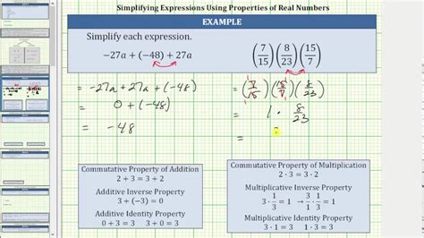 Practice Properties Of Real Numbers