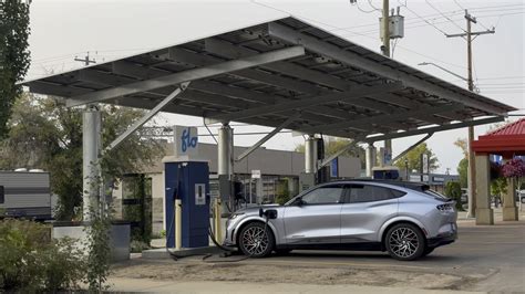 Leduc Solar Canopy EV Charging Station Green Energy Futures