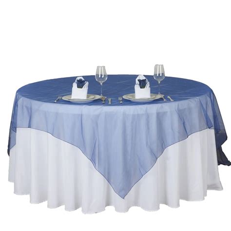 Gorąca sprzedaż 25 kolory Organza obrus 180cm x 180cm 72 X72