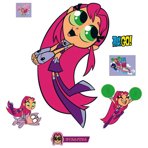 Starfire Teen Titans Go Giant Officially Licensed Dc Removable Wall Decal Wall Decal Shop