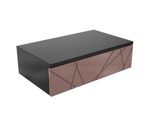 Console d entrée simple Stockholm Noir Taupe L559 x P338 x H159 mm