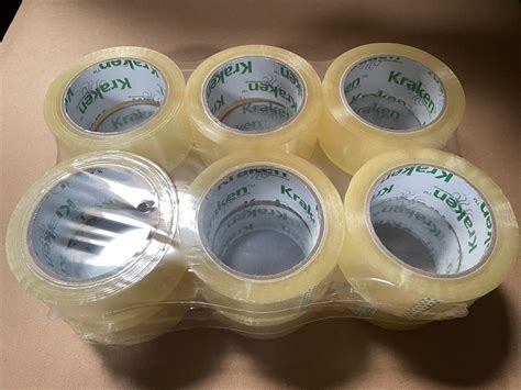 36 Rolls Carton Sealing Clear Packing Tape 110 Yards X 2 Rolls EBay