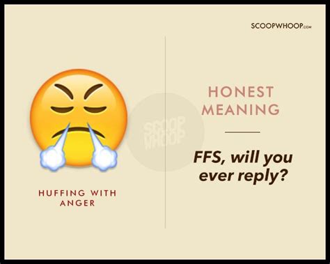 Honest Meanings Of Emojis