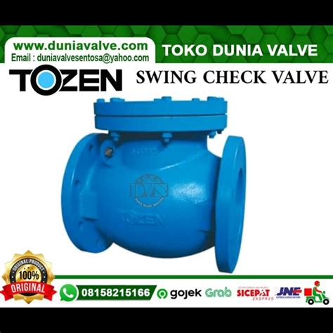 Jual Tozen Swing Check Valve Dn Inch Jis K K Pn Cast Iron