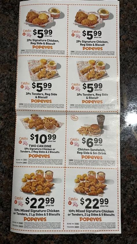 Popeyes Coupons 2024 Printable - Tara Zulema