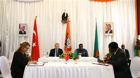 Turkey Zambia Sign 12 Deals To Boost Bilateral Ties