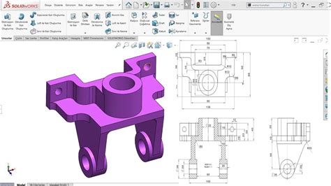 SOLİDWORKS UYGULAMA 14 YouTube
