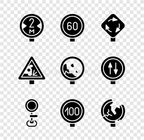 Establecer La Ruta De Tr Fico De Se Al De Velocidad L Mite De Rotonda