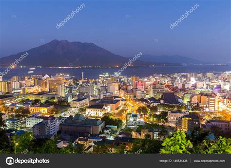 Volcano Sakurajima at night Stock Photo by ©leungchopan 140534438