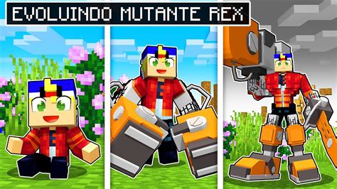 Evoluindo MUTANTE REX Para MUTANTE REX DEUS No Minecraft YouTube