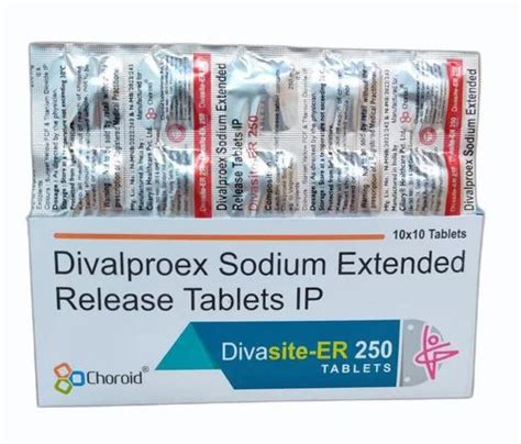 Divalproex Sodium Extended Release Tablets Ip 250 Mg At ₹ 88strip In