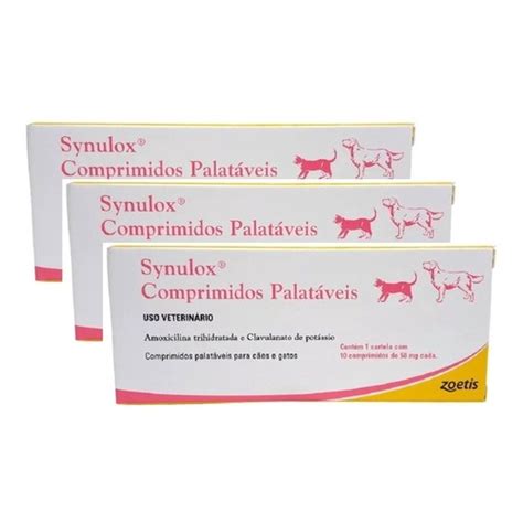 Combo Synulox Mg Comprimidos Zoetis Shopee Brasil