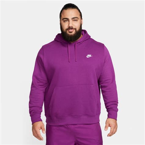 Mens Nike Sportswear Club Fleece Pullover Hoodie Color Viotech Size L