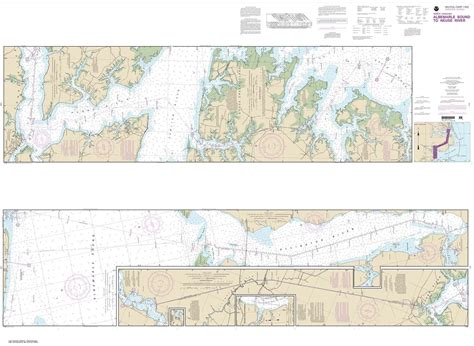 Themapstore Noaa Charts 11553 Intracoastal Waterway Neuse River Albemarle Sound Alligator