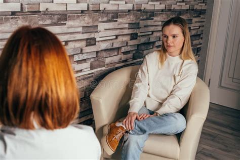 Psychologist Having Session With Patient Psychotherapy Consultation