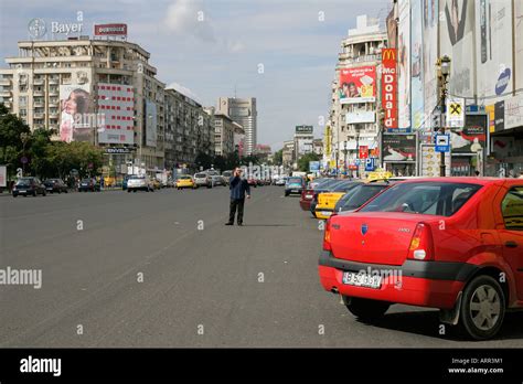 Bucharest Romania Romanie boulevard bulevardul unirii Nicolae Ceausescu ...