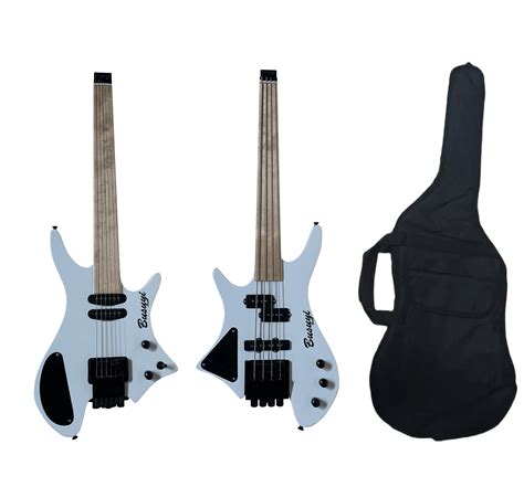 4 String Bass 6 String Lead Fretless Headless Tremolo Busuyi Guitar Right Bag