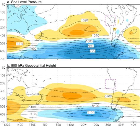 NCEP NCAR Reanalysis Of A Mean Sea Level Pressure HPa Contours And