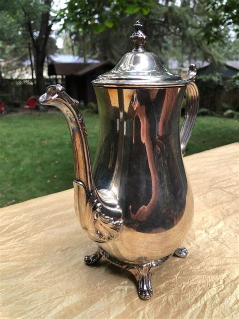 Wm Rogers 800 Silver Teapot Coffee Service Vintage Formal Etsy