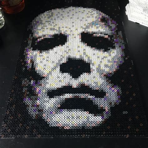 Michael Myers Halloween Hamabeads Perler Beads Perler Patterns