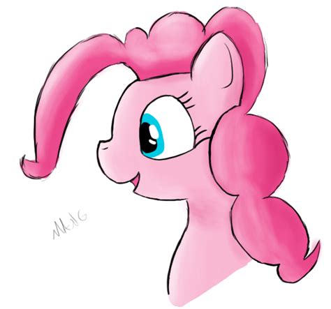 655997 Safe Artist Mang Pinkie Pie Female Profile Solo Derpibooru