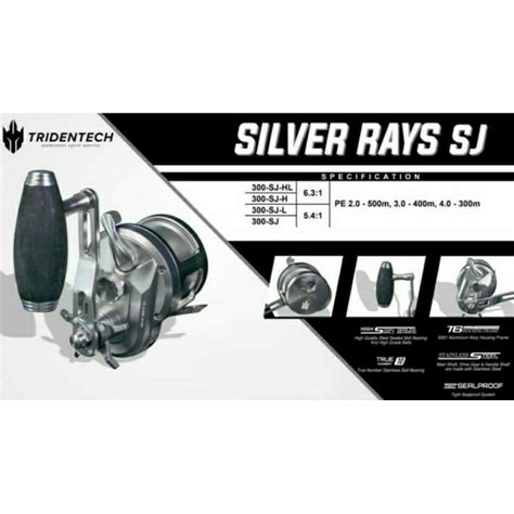 Jual Reel Oh Tridentech Silver Rays Sj L Hl Lj Shopee Indonesia