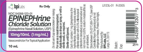 Epinephrine Nasal Solution: Package Insert / Prescribing Info