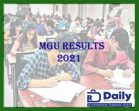 MGU Degree Results 2021 (New), Check MGU Nalgonda Results @ mguniversity.in