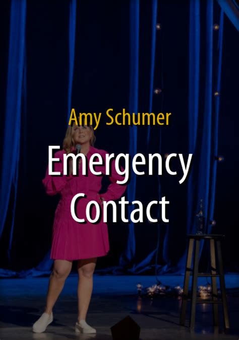 Wer Streamt Amy Schumer Emergency Contact