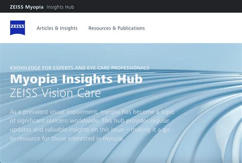 Zeiss Vision Care Unveils Myopia Insights Hub Insight