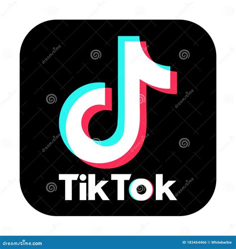 Kyiv Ukraine May 20 2020 TikTok Logo Sign Printed On Paper And