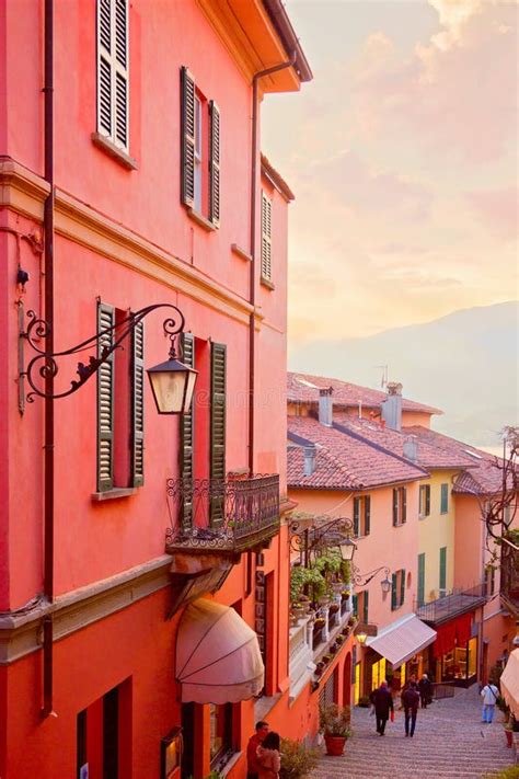 Bellagio Village Lago Di Como Lombardy Italy Stock Photo Image Of
