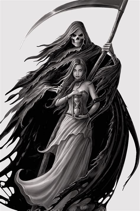 Female Grim Reaper Artwork