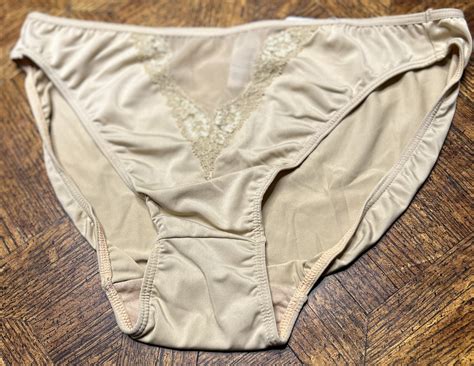 Rene Rofe Lingerie Panties Beige Size Medium Second Skin Underwear Bikini EBay
