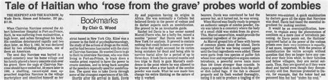 The Strange Tale Of Clairvius Narcisse Haitis Vodou Zombie