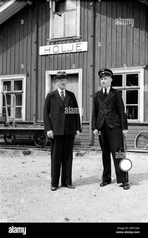 Holje Railway Station Nationalized In 1942 Closed In 1951 Stock Photo