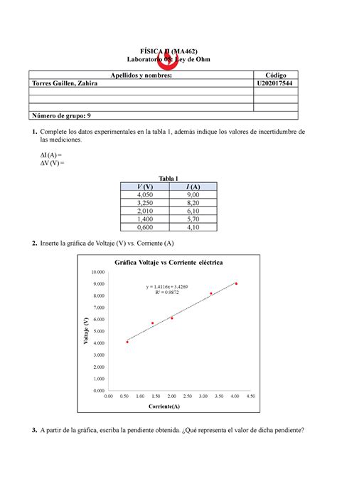 Reporte De Laboratorio De F Sica Ii F Sica Ii Ma Laboratorio