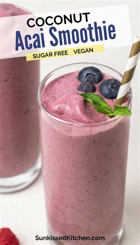 Açai Smoothie How To Make Acai Smoothie In 2021 Acai Smoothie Recipe Acai Smoothie Easy