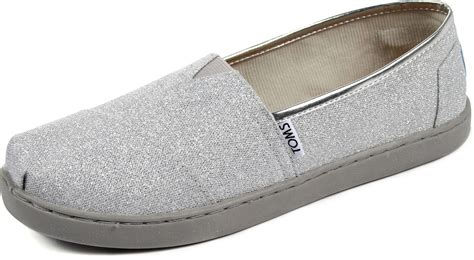 Toms - Youth Slip-On Shoes In Silver Glimmer