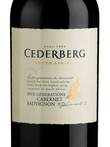 2015 Cederberg Five Generations Cabernet Sauvignon Vivino