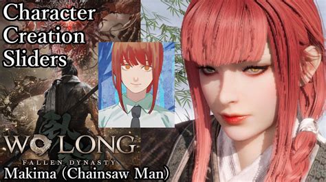 Wo Long Fallen Dynasty Character Creation Makima Chainsaw Man