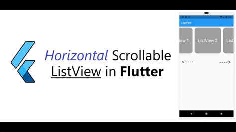 Horizontal Scrollable Listview In Flutter Onpressed Youtube