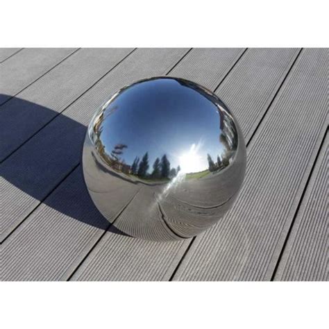 Boule déco boule de jardin en acier inoxydable SferaInox 38cm 10801