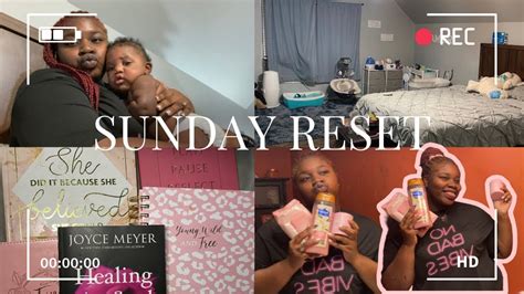 Sunday Reset Vlog Journaling Cleaning Planning Shower Routine