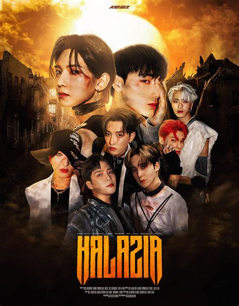 ATEEZ 에이티즈 HALAZIA MV POSTER on Behance