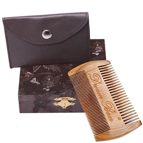 DREAM BEAR 100 Handmade Green Sandalwood Comb Double Different