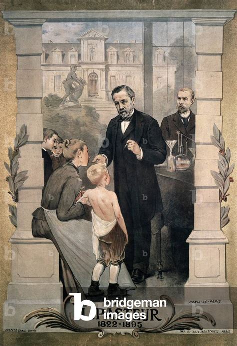 Louis Pasteur French Chemist And Biologist Vaccinating A